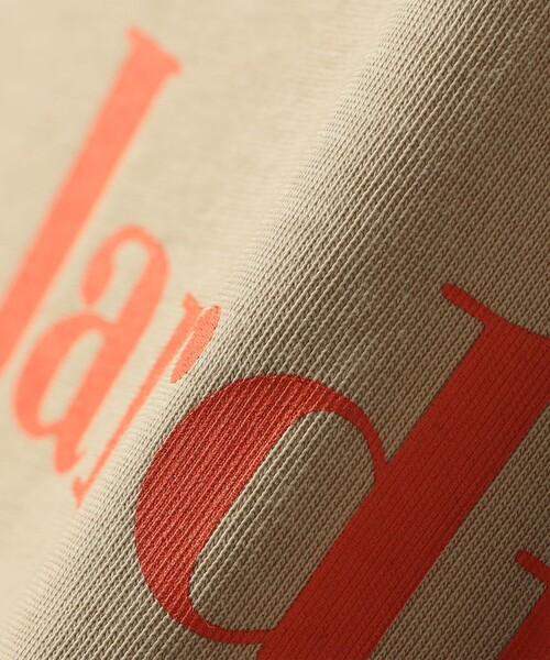 SHIPS Colors（シップス カラーズ）の「SHIPS Colors:〈接触冷感・UVカット・洗濯機可能〉フレンチスリーブ SOLENNE ロゴ TEE◇（Tシャツ/カットソー・レディース・ベージュ/ブラウン/オフホワイト・ONE SIZE）」の10枚目の写真