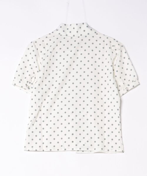 AsheKsha(アシクシャ)の「水玉柄ウエストマーク半袖シャツ(Tシャツ/カットソー・レディース・ホワイト・M)」の16枚目の写真