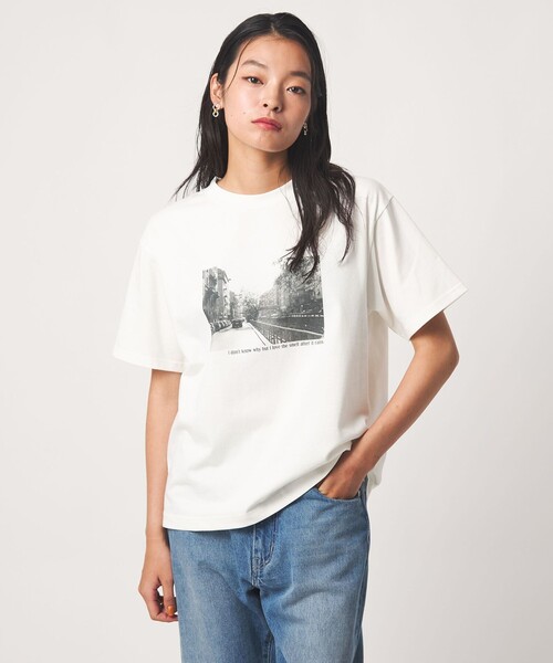 A DAY IN THE LIFE UNITED ARROWS(アデイインザライフユナイテッドアローズ)の「コットン フォトプリントTシャツ <A DAY IN THE LIFE>(Tシャツ/カットソー・レディース・その他1/その他2・FREE)」の2枚目の写真