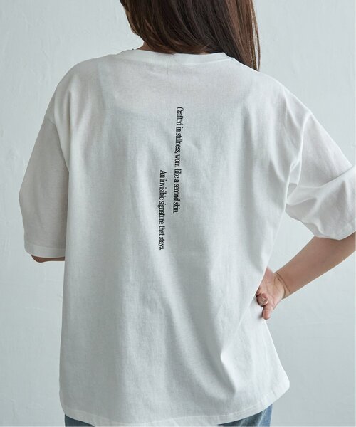 VENCEEXCHANGE（ヴァンスエクスチェンジ）の「【2点セット】Tシャツ×チュールトップス（Tシャツ/カットソー・レディース・ブラック/オフホワイト/ブルー・FREE）」の6枚目の写真