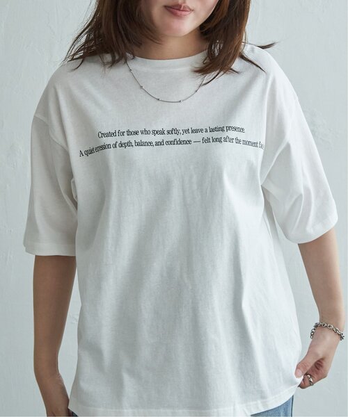 VENCEEXCHANGE（ヴァンスエクスチェンジ）の「【2点セット】Tシャツ×チュールトップス（Tシャツ/カットソー・レディース・ブラック/オフホワイト/ブルー・FREE）」の7枚目の写真