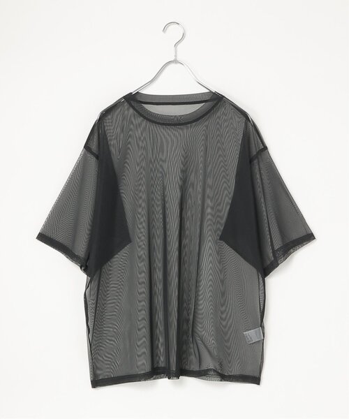 VENCEEXCHANGE（ヴァンスエクスチェンジ）の「【2点セット】Tシャツ×チュールトップス（Tシャツ/カットソー・レディース・ブラック/オフホワイト/ブルー・FREE）」の17枚目の写真