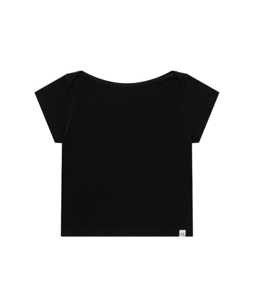 UGLY SHADOW(アグリーシャドウ)の「ベーシックエッセンシャルリップボートトップ(ブラック)(Tシャツ/カットソー・レディース・その他・1/2)」の7枚目の写真