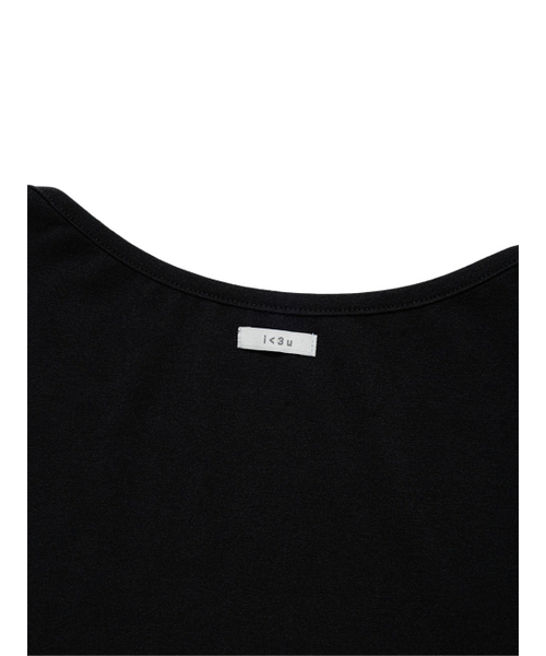 UGLY SHADOW(アグリーシャドウ)の「ベーシックエッセンシャルリップボートトップ(ブラック)(Tシャツ/カットソー・レディース・その他・1/2)」の5枚目の写真