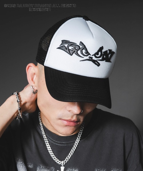 SHORT ROUND(ショートラウンド)の「SHORT ROUND/BAD BOYメッシュキャップ(キャップ・メンズ・ブラック・FREE)」の5枚目の写真
