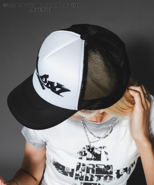 SHORT ROUND(ショートラウンド)の「SHORT ROUND/BAD BOYメッシュキャップ(キャップ・メンズ・ブラック・FREE)」の8枚目の写真
