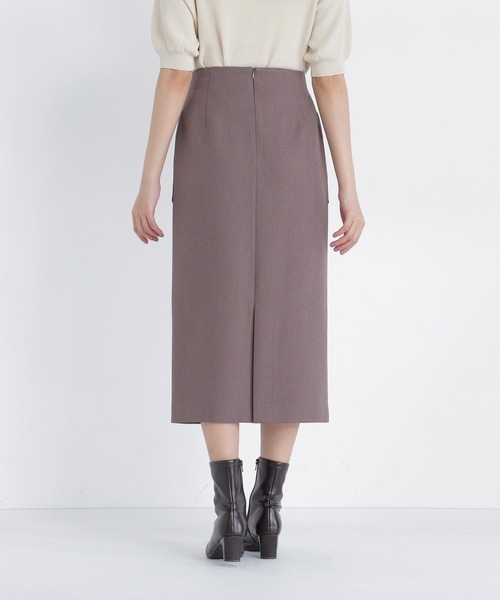 NATURAL BEAUTY BASIC(ナチュラルビューティーベーシック)の「ヘリンボーンナロースカート(スカート・レディース・ブラウン/チャコールグレー・MEDIUM/SMALL/X-SMALL)」の19枚目の写真