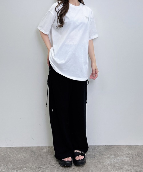 INGNI(イング)の「バックロゴラメチュニックTシャツ(Tシャツ/カットソー・レディース・オフホワイト/ブラック/グレー・M)」の10枚目の写真