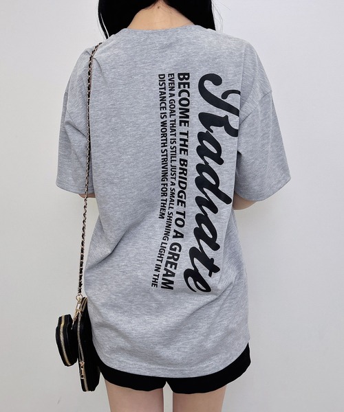 INGNI(イング)の「バックロゴラメチュニックTシャツ(Tシャツ/カットソー・レディース・オフホワイト/ブラック/グレー・M)」の17枚目の写真