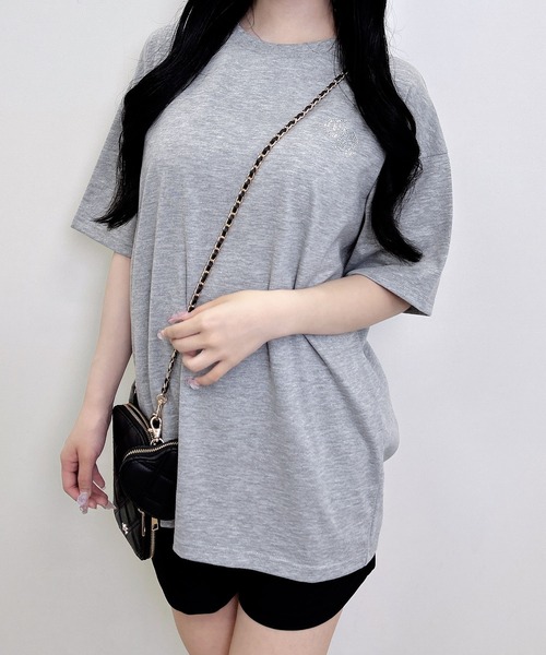 INGNI(イング)の「バックロゴラメチュニックTシャツ(Tシャツ/カットソー・レディース・オフホワイト/ブラック/グレー・M)」の18枚目の写真