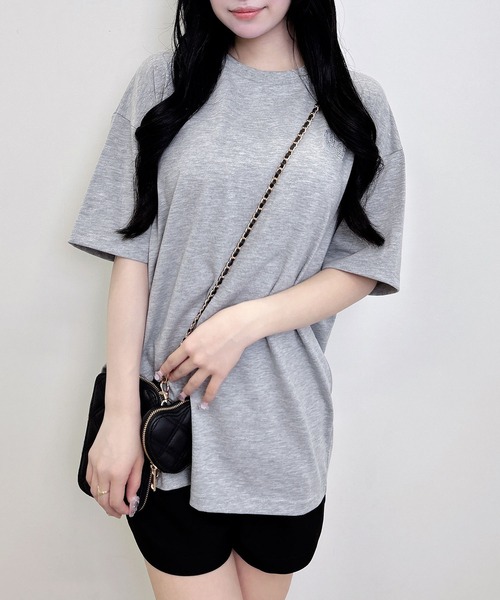 INGNI(イング)の「バックロゴラメチュニックTシャツ(Tシャツ/カットソー・レディース・オフホワイト/ブラック/グレー・M)」の19枚目の写真
