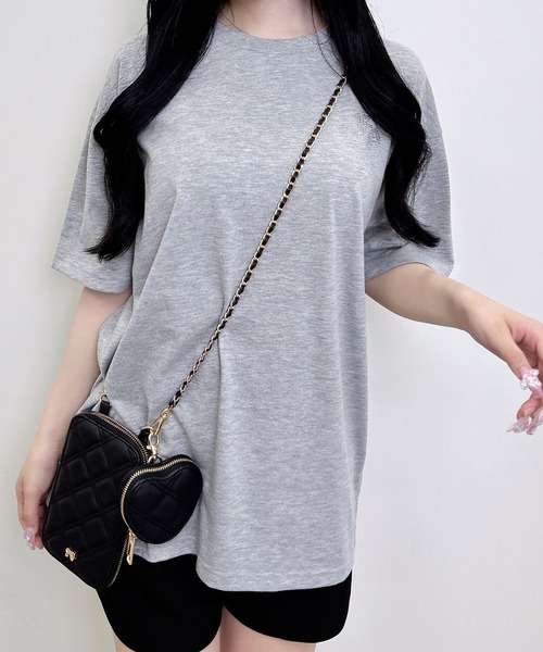 INGNI(イング)の「バックロゴラメチュニックTシャツ(Tシャツ/カットソー・レディース・オフホワイト/ブラック/グレー・M)」の20枚目の写真