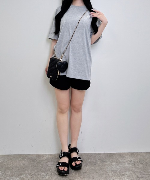 INGNI(イング)の「バックロゴラメチュニックTシャツ(Tシャツ/カットソー・レディース・オフホワイト/ブラック/グレー・M)」の22枚目の写真