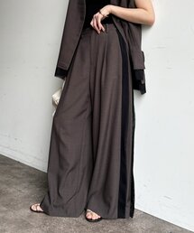 【WEB限定/セット着用可能】脇チュールパンツ