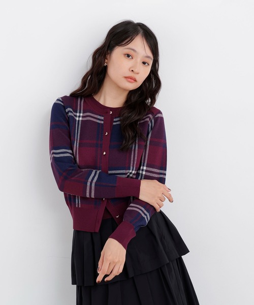 N.(N. Natural Beauty Basic)(エヌエヌナチュラルビューティーベーシック)の「チェックアンサンブル(アンサンブル・レディース・ベージュ系その他/ブルー系その他2/レッド系その他2・フリ-)」の4枚目の写真