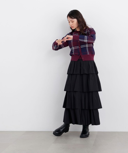 N.(N. Natural Beauty Basic)(エヌエヌナチュラルビューティーベーシック)の「チェックアンサンブル(アンサンブル・レディース・ベージュ系その他/ブルー系その他2/レッド系その他2・フリ-)」の5枚目の写真