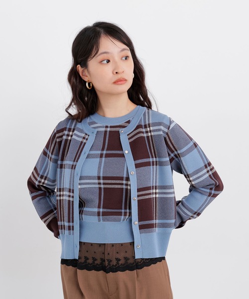 N.(N. Natural Beauty Basic)(エヌエヌナチュラルビューティーベーシック)の「チェックアンサンブル(アンサンブル・レディース・ベージュ系その他/ブルー系その他2/レッド系その他2・フリ-)」の18枚目の写真