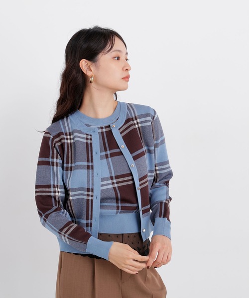 N.(N. Natural Beauty Basic)(エヌエヌナチュラルビューティーベーシック)の「チェックアンサンブル(アンサンブル・レディース・ベージュ系その他/ブルー系その他2/レッド系その他2・フリ-)」の8枚目の写真
