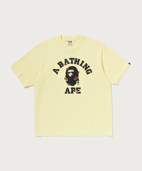 A BATHING APE(アベイシングエイプ)の「BAPE STICKER COLLEGE RELAXED FIT TEE(Tシャツ/カットソー・メンズ・ブラック/ホワイト/イエロー/グリーン・MEDIUM/X-LARGE/XX-LARGE/SMALL/LARGE)」の4枚目の写真