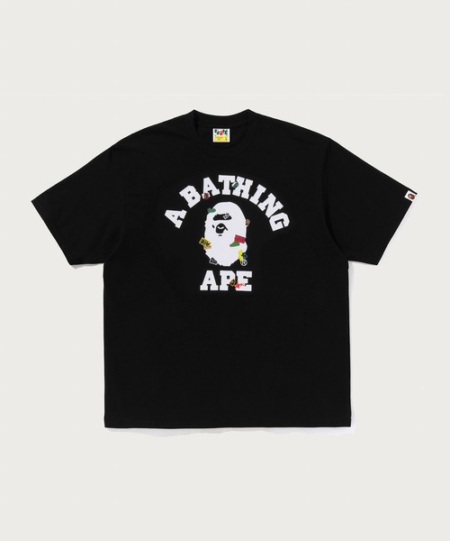 A BATHING APE(アベイシングエイプ)の「BAPE STICKER COLLEGE RELAXED FIT TEE(Tシャツ/カットソー・メンズ・ブラック/ホワイト/イエロー/グリーン・MEDIUM/X-LARGE/XX-LARGE/SMALL/LARGE)」の3枚目の写真