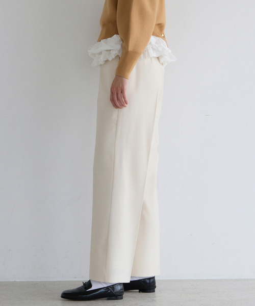 martinique（マルティニーク）の「バックゴムストレートパンツ（その他パンツ・レディース・オフホワイト/ネイビー/ブルー・2/1）」の6枚目の写真