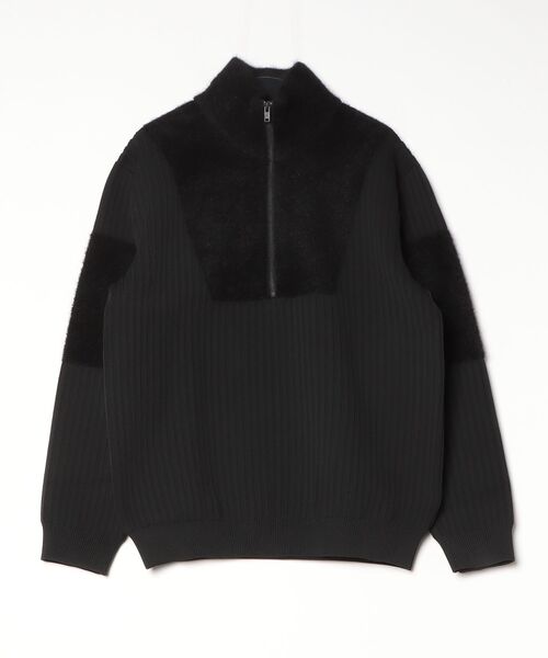 Y-3(ワイスリー)の「Y-3 KNITTED PANEL BLOCKED HALF ZIP(ニット/セーター・メンズ・ブラック・XX-LARGE/XX-SMALL/X-SMALL/SMALL/MEDIUM/LARGE/X-LARGE)」の6枚目の写真