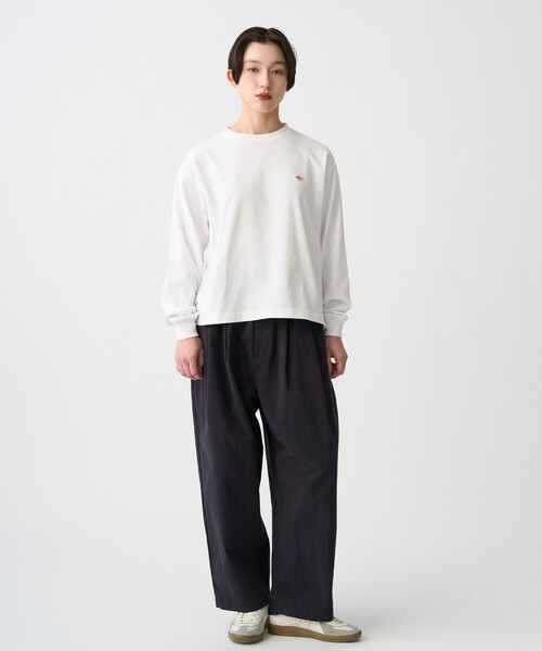 DANTON(ダントン)の「Women's C/N Twill Double Pleated Easy Pants(その他パンツ・レディース・ブラウン/チャコール/ベージュ/ネイビー・36/38)」の5枚目の写真