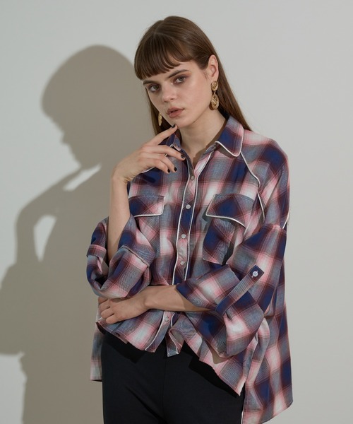 anna sui nyc(アナ スイ エヌ ワイ シー)の「チェックウエスタンシャツ(シャツ/ブラウス・レディース・ピンク/ブラック・FREE)」の13枚目の写真