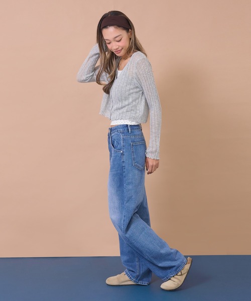 anap mimpi(アナップミンピ)の「ベーシックデニムカーブパンツ(その他パンツ・レディース・ブルー/ライトブルー・S/M)」の17枚目の写真
