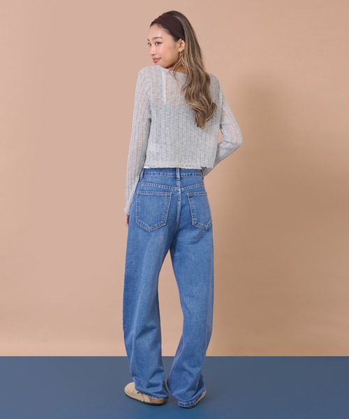 anap mimpi(アナップミンピ)の「ベーシックデニムカーブパンツ(その他パンツ・レディース・ブルー/ライトブルー・S/M)」の18枚目の写真