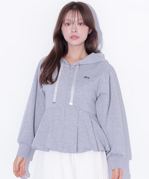 JILL by JILL STUART（ジルバイジルスチュアート）の「バルーンペプラムフーディー（その他アウター・レディース・ピンク/グレー/ホワイト・FREE）」の11枚目の写真