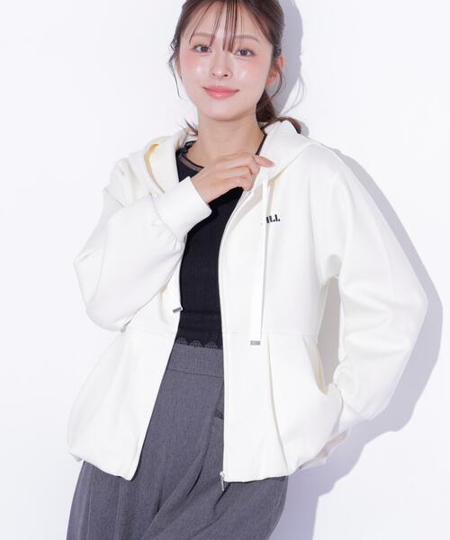 JILL by JILL STUART（ジルバイジルスチュアート）の「バルーンペプラムフーディー（その他アウター・レディース・ピンク/グレー/ホワイト・FREE）」の20枚目の写真