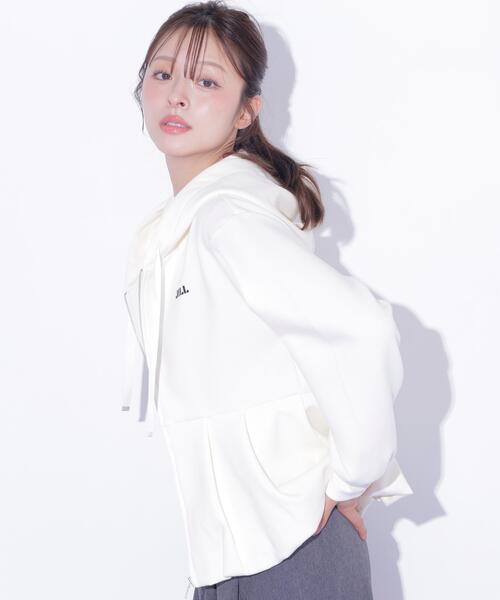 JILL by JILL STUART（ジルバイジルスチュアート）の「バルーンペプラムフーディー（その他アウター・レディース・ピンク/グレー/ホワイト・FREE）」の21枚目の写真
