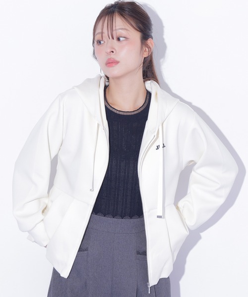 JILL by JILL STUART（ジルバイジルスチュアート）の「バルーンペプラムフーディー（その他アウター・レディース・ピンク/グレー/ホワイト・FREE）」の2枚目の写真