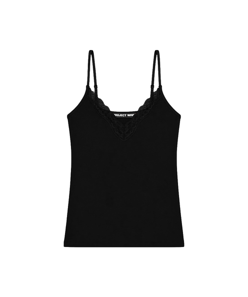 PROJECT WAVE(プロジェクトウェーブ)の「Rose Lace Top (7color)(Tシャツ/カットソー・レディース・ブラウン/ライトグレー/ブラック/アイボリー/Beige/Wine/カーキ・FREE)」の2枚目の写真