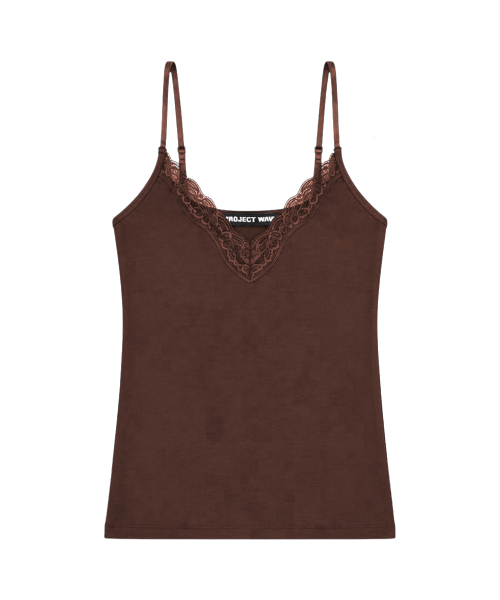 PROJECT WAVE(プロジェクトウェーブ)の「Rose Lace Top (7color)(Tシャツ/カットソー・レディース・ブラウン/ライトグレー/ブラック/アイボリー/Beige/Wine/カーキ・FREE)」の11枚目の写真