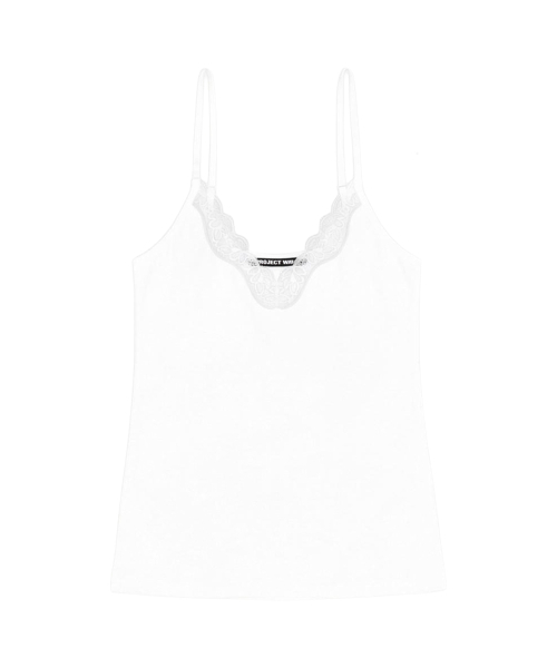 PROJECT WAVE(プロジェクトウェーブ)の「Rose Lace Top (7color)(Tシャツ/カットソー・レディース・ブラウン/ライトグレー/ブラック/アイボリー/Beige/Wine/カーキ・FREE)」の12枚目の写真