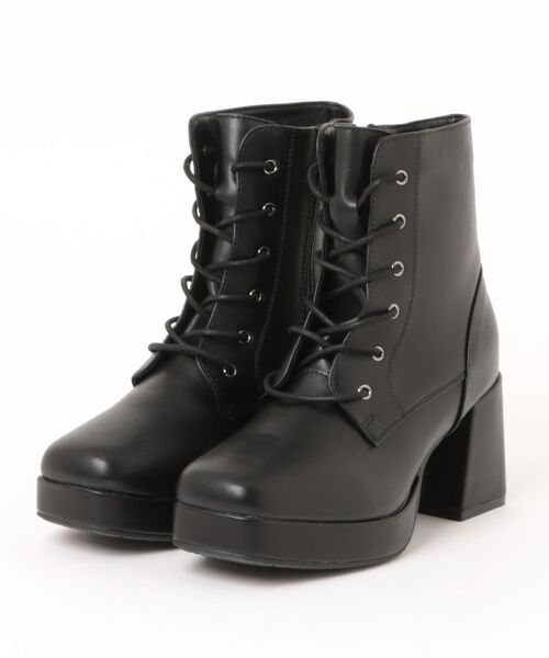 ABC-MART(エービーシーマート)の「JOLI ENCORE(FR) ジョリー・アンコール LACE UP BOOTS 7.5 レースアップブーツ7.5 JE-53 BLACK(ブーツ・レディース・ブラック・MEDIUM/LARGE/X-LARGE/SMALL)」の1枚目の写真