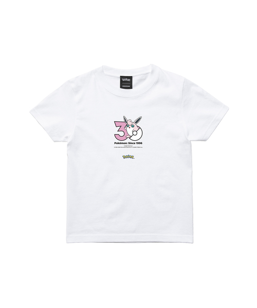ZOZOSPOT(ゾゾスポット)の「Pokemon 30th Anniversary 1025 T-shirt 「プクリン」(Tシャツ/カットソー・レディース・ホワイト・SMALL/110cm/120cm/130cm/140cm/150cm/160cm/MEDIUM/LARGE/X-LARGE/XX-LARGE/XXX-LARGE/100cm)」の2枚目の写真