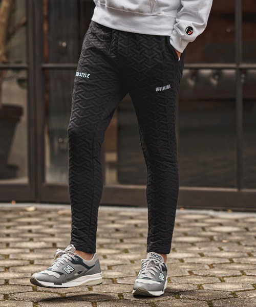 felkod(フィルコッド)の「mp15494- Y Pattern Jacquard Pants ジャカードイージーパンツ(F26F120)(その他パンツ・メンズ・ブラック×ホワイト/ブラック×ピンク・L/M/S)」の3枚目の写真