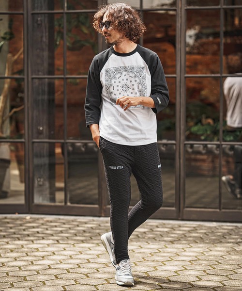 felkod(フィルコッド)の「mp15494- Y Pattern Jacquard Pants ジャカードイージーパンツ(F26F120)(その他パンツ・メンズ・ブラック×ホワイト/ブラック×ピンク・L/M/S)」の8枚目の写真