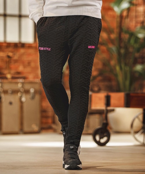 felkod(フィルコッド)の「mp15494- Y Pattern Jacquard Pants ジャカードイージーパンツ(F26F120)(その他パンツ・メンズ・ブラック×ホワイト/ブラック×ピンク・L/M/S)」の12枚目の写真