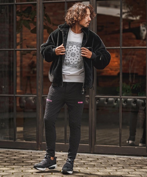 felkod(フィルコッド)の「mp15494- Y Pattern Jacquard Pants ジャカードイージーパンツ(F26F120)(その他パンツ・メンズ・ブラック×ホワイト/ブラック×ピンク・L/M/S)」の19枚目の写真