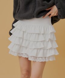 フリルティアードショートパンツ