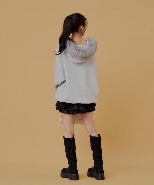 Chico(チコ)の「フリルティアードショートパンツ(スカート・レディース・ベージュ/ホワイト/ブラック・SMALL/MEDIUM)」の12枚目の写真