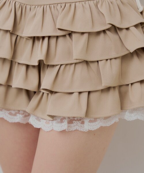 Chico(チコ)の「フリルティアードショートパンツ(スカート・レディース・ベージュ/ホワイト/ブラック・SMALL/MEDIUM)」の22枚目の写真