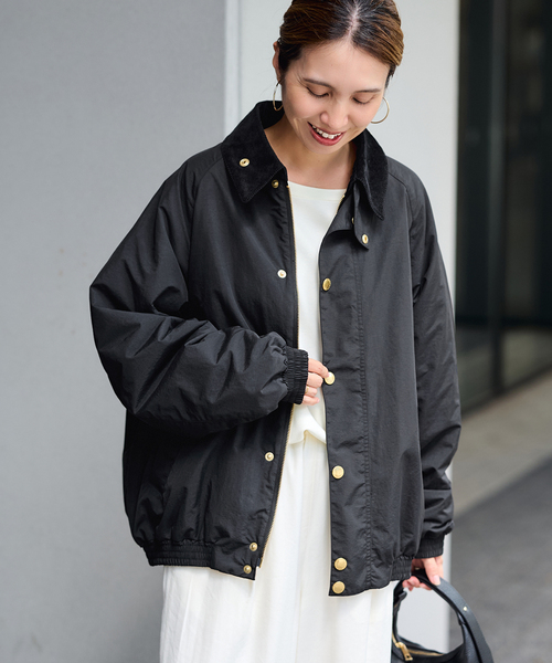 FRAMeWORK(フレームワーク)の「BARBOUR/バブアー 別注TRANSPORT ブルゾン(その他アウター・レディース・ベージュ/ブラック・38/40)」の1枚目の写真