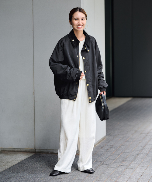 FRAMeWORK(フレームワーク)の「BARBOUR/バブアー 別注TRANSPORT ブルゾン(その他アウター・レディース・ベージュ/ブラック・38/40)」の22枚目の写真