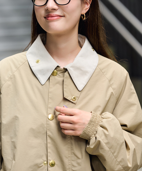 FRAMeWORK(フレームワーク)の「BARBOUR/バブアー 別注TRANSPORT ブルゾン(その他アウター・レディース・ベージュ/ブラック・38/40)」の3枚目の写真