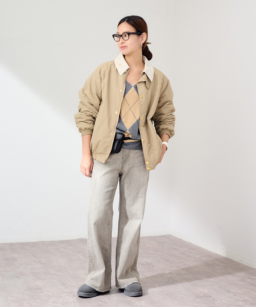 FRAMeWORK(フレームワーク)の「BARBOUR/バブアー 別注TRANSPORT ブルゾン(その他アウター・レディース・ベージュ/ブラック・38/40)」の6枚目の写真